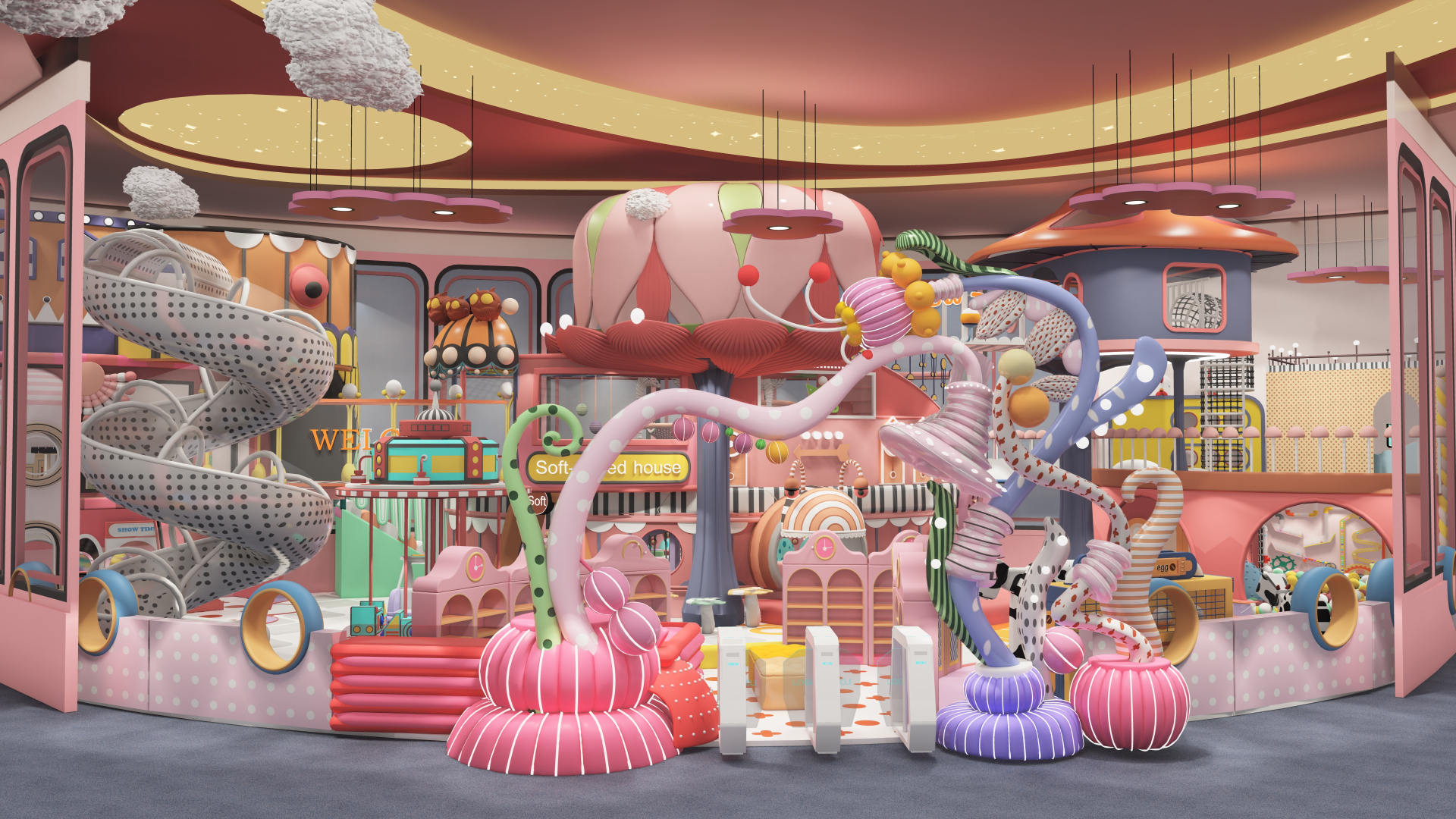 Equipamentos de Playground Indoor - NinescapeLand